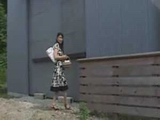 Japanese Housewife Cheating on Her Husband With A Neighbor In A Woods